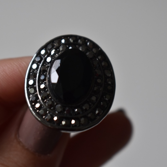 Shiny Black and Graphite Ring - Picture 5 of 5